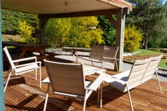 La terrasse du chalet Bruyères