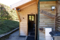 L'entrée du chalet Bruyères