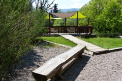 Nouvelle terrasse au chalet Bruyères