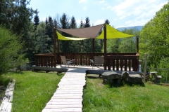 Nouvelle terrasse au chalet Bruyères