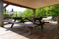 La terrasse du chalet Bruyères